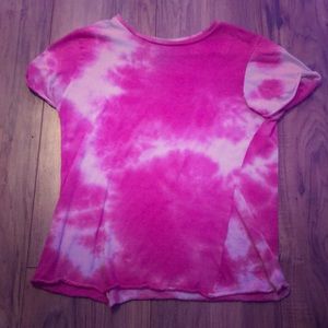 pink tie dye shirt